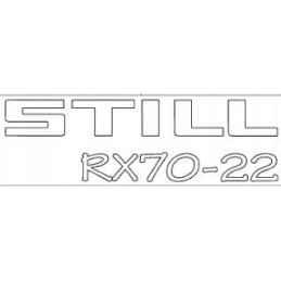 Sticker still rx70 22 e0044630 right