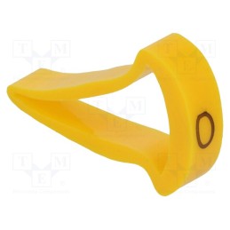1 pcg x KURANT - MZ-5/O -AS - Markers, Marking: O, 15÷20mm, H: 25mm, A: 16mm, -30÷100°C, leaded