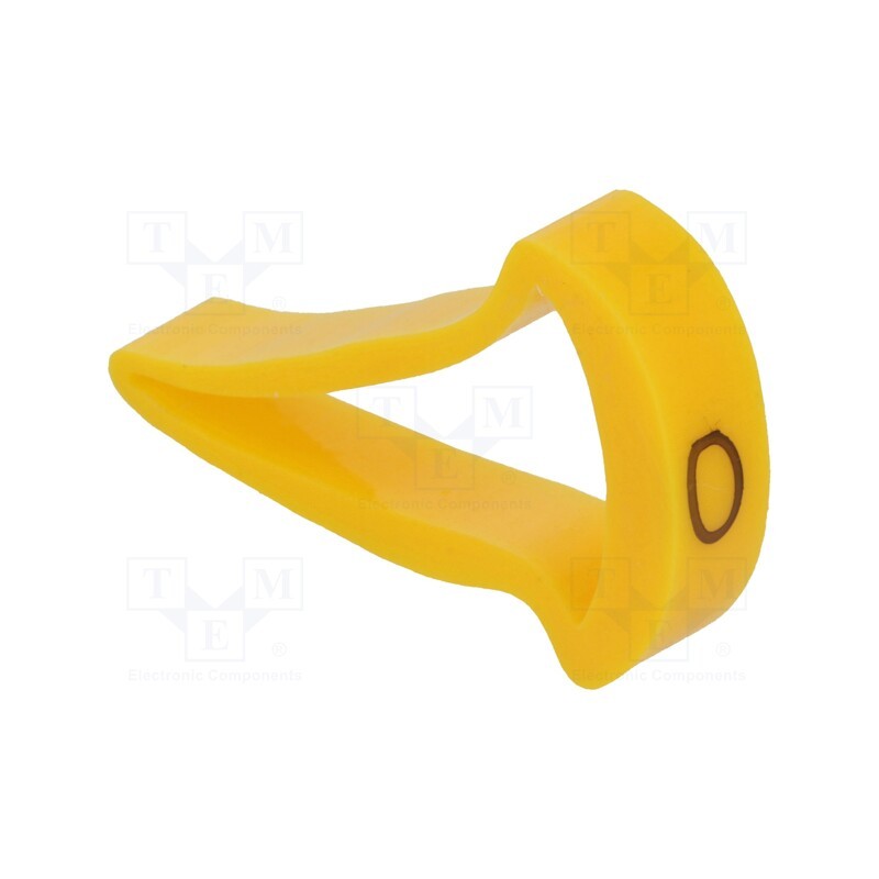 1 pcg x KURANT - MZ-5/O -AS - Markers, Marking: O, 15÷20mm, H: 25mm, A: 16mm, -30÷100°C, leaded