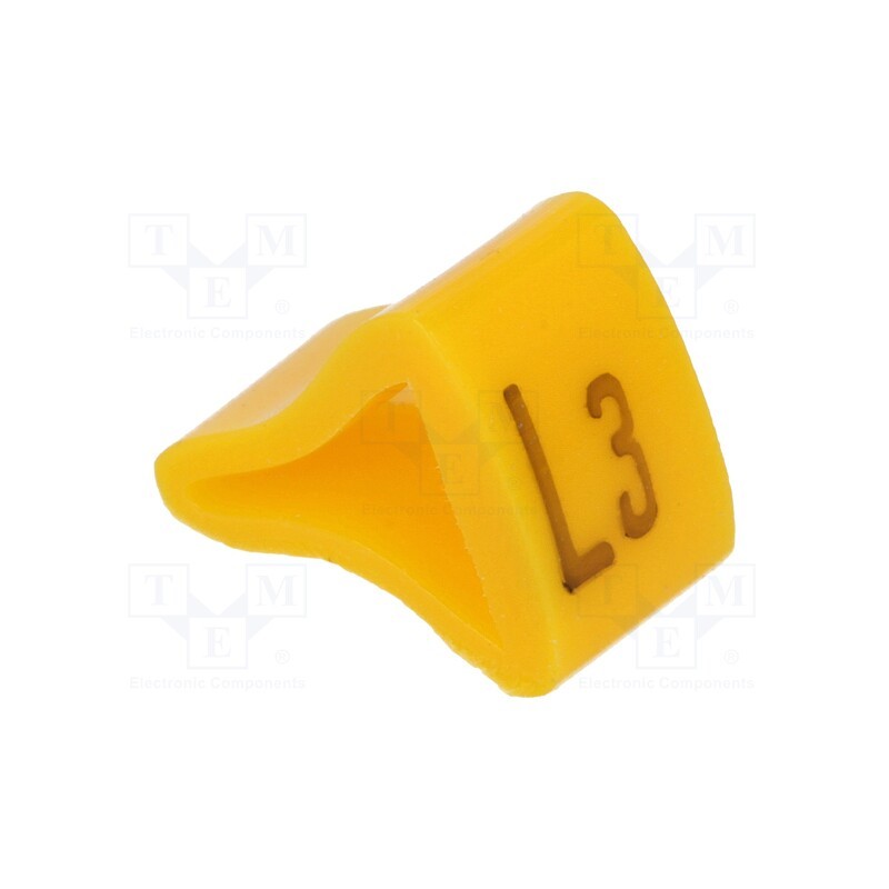 1 pcg x KURANT - MZ-2/L3 - Markers, Marking: L3, 3÷6.5mm, H: 9mm, A: 7mm, -30÷100°C, leaded