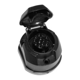 Electrical socket for trailers, passenger caravans, 12v 13 pin
