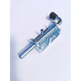 The door lock with a spring bolt closes the truck