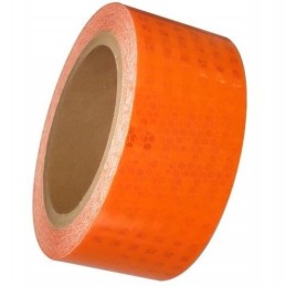 Self-adhesive reflective tape roll 25 meters 25m x 5cm orange