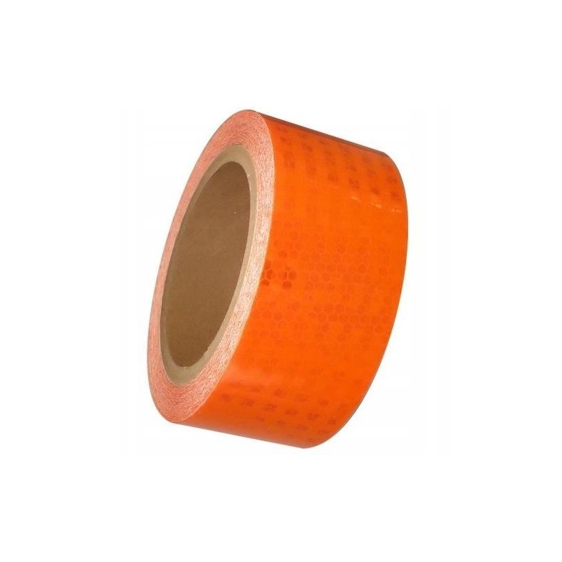 Self-adhesive reflective tape roll 25 meters 25m x 5cm orange