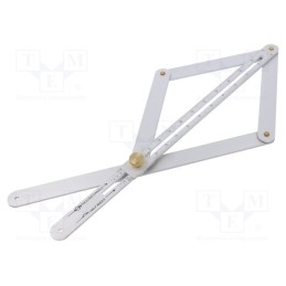 1 pcs x MEDID - 6040 - Adjustable square, 165x320mm