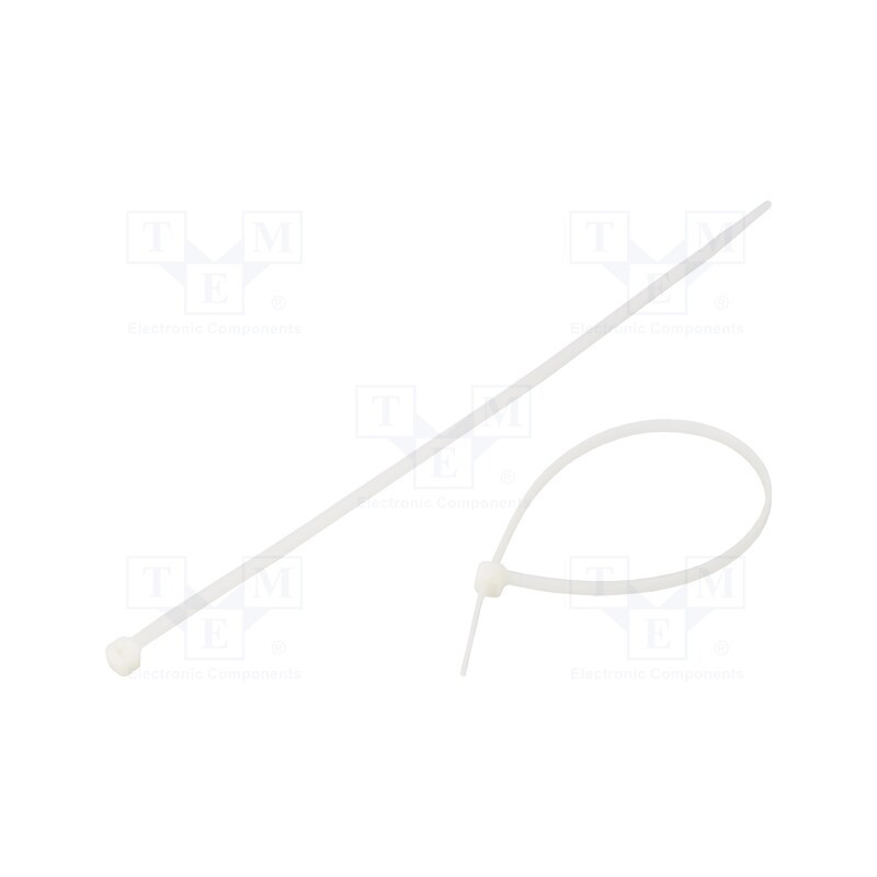 1 pcg x RADPOL - TOOCW020003602 - Cable tie, L: 200mm, W: 3.6mm, polyamide, 180N, natural, 100pcs.