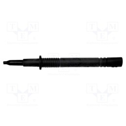 1 pcs x MUELLER ELECTRIC - BU-26103-0 - Test probe, 20A, 1kV, black, 132mm, banana 4mm socket
