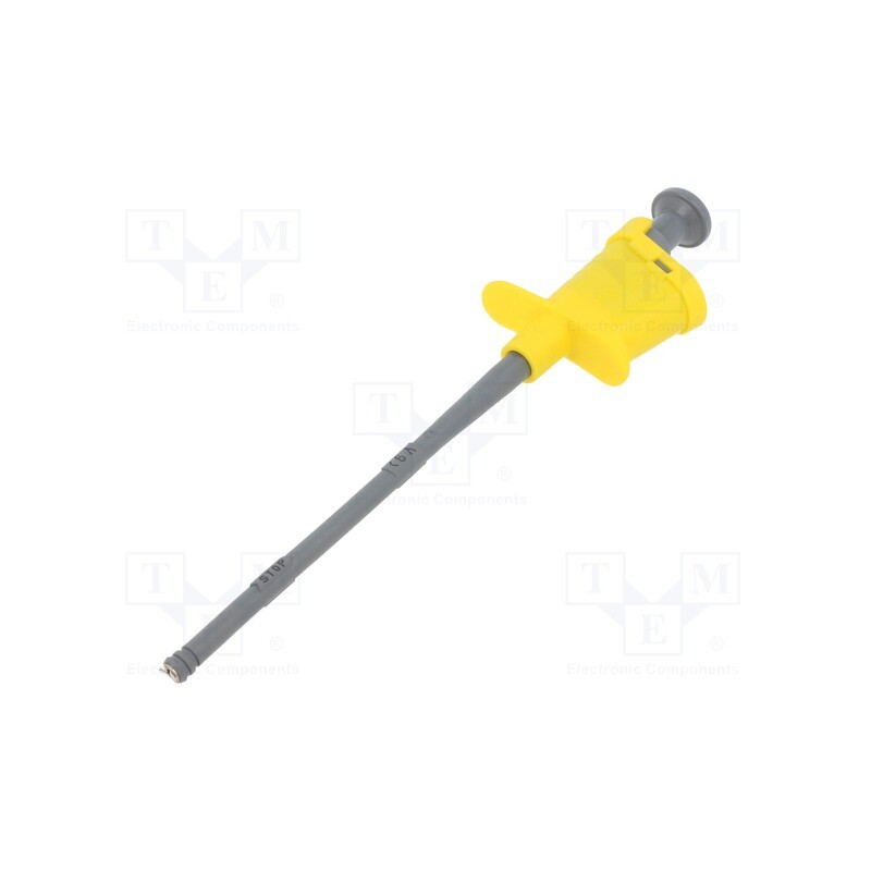 1 pcs x ELECTRO-PJP - 6005-IEC-J - Clip-on probe, pincers type, 6A, yellow, Grip capac: max.4.5mm
