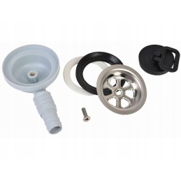 Water drain siphon with plug for turismus trailer