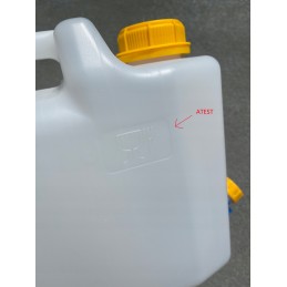 Water bank container 15l, camper bus truck certificate