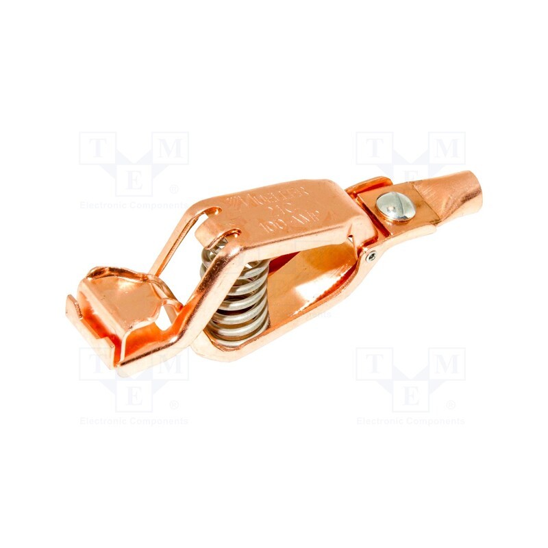1 pcs x MUELLER ELECTRIC - BU-21CPN - Crocodile clip, 100A, Grip capac: max.27mm, Overall len: 109mm