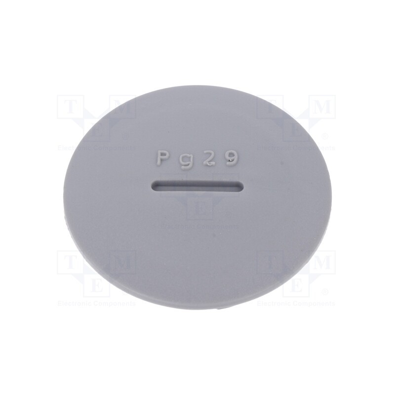 1 pcg x ALPHA WIRE - HPP29 SL080 - Stopper, PG29, polyamide, dark grey, Thread: PG, 8mm, 10pcs.