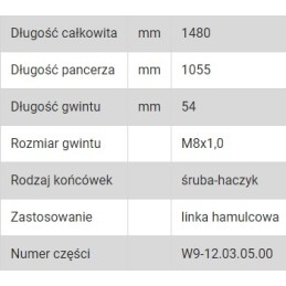 GPW Gliwice 2504 intermediate brake cable