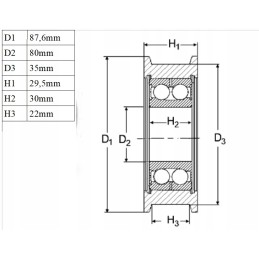Jungheinrich forklift chain roller