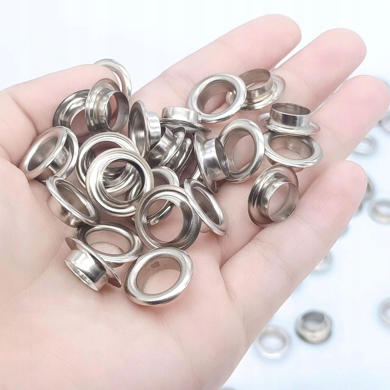 Galvanized eyelets for banner tarpaulins, 12 mm, stainless steel, 200 pcs