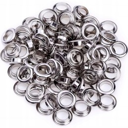 Galvanized eyelets for banner tarpaulins, 12 mm, stainless steel, 200 pcs