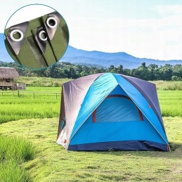 Galvanized eyelets for banner tarpaulins, 12 mm, stainless steel, 200 pcs