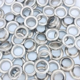 Galvanized eyelets for banner tarpaulins, 12 mm, stainless steel, 200 pcs