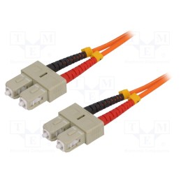 1 pcs x LOGILINK - FP2SC05 - Fiber patch cord, OM2, SC/UPC,both sides, 5m, LSZH, orange