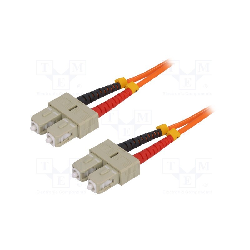 1 pcs x LOGILINK - FP2SC05 - Fiber patch cord, OM2, SC/UPC,both sides, 5m, LSZH, orange