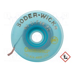 1 rol x CHEMTRONICS - SW60-2-10 - Tape: desoldering, halide-free,rosin,No Clean,ROL0, W: 1.5mm