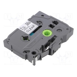 1 pcs x BROTHER - TZE-121 - Tape, 9mm, 8m, transparent, Character colour: black
