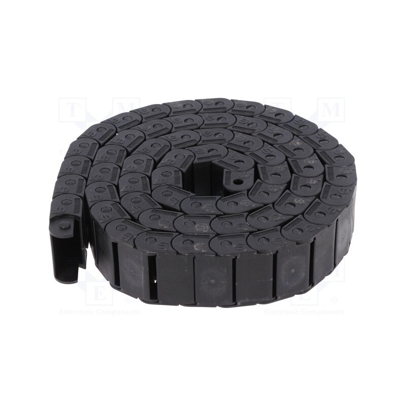 1 pcs x BREVETTI - SR20025018 - Cable chain, LIGHT, Bend.rad: 18mm, L: 1003mm, non-openable frames