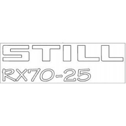 Sticker still rx70 25 e0044631 left