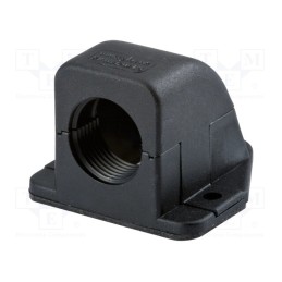 1 pcs x HUMMEL - 1.312.2501.50 - Connector, angular, M25, IP65, polyamide, black, KF-G