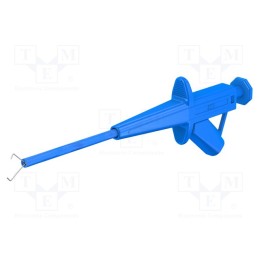 1 pcs x STu00c4UBLI - 24.0224-23 - Clip-on probe, pincers type, 4A, blue, 1kV, 4mm, Overall len: 155mm