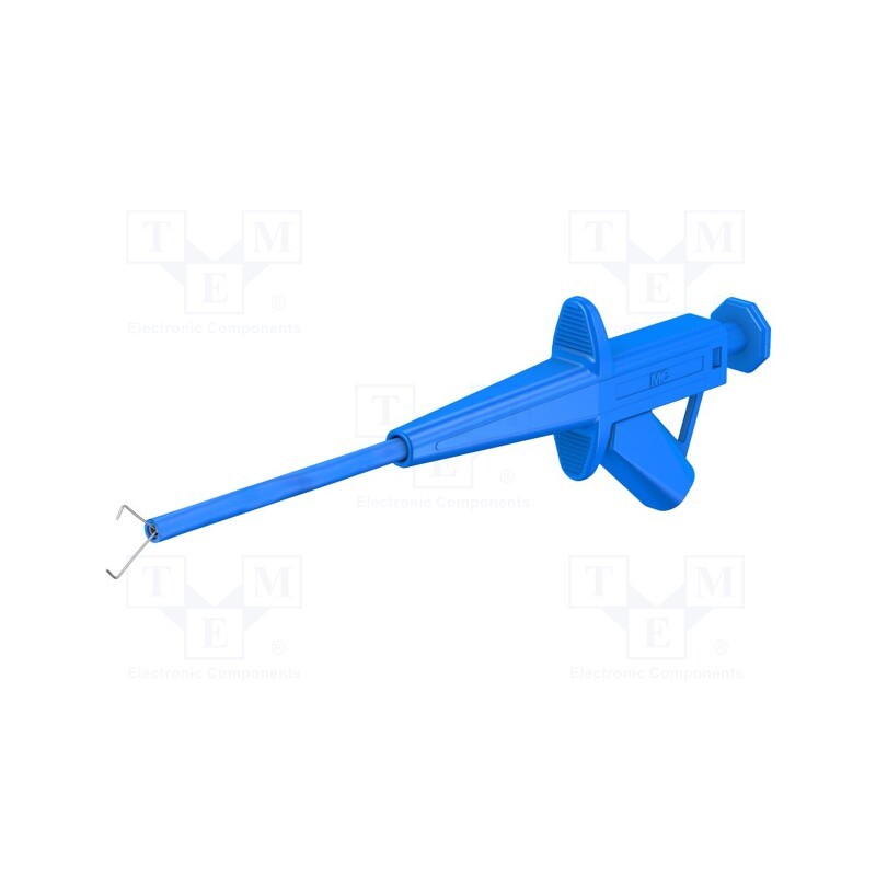 1 pcs x STu00c4UBLI - 24.0224-23 - Clip-on probe, pincers type, 4A, blue, 1kV, 4mm, Overall len: 155mm