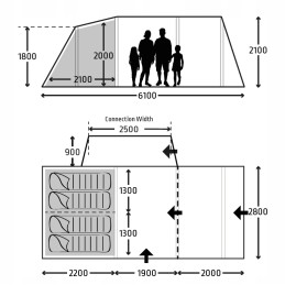 Dometic vw t5 t6 inflatable tent vestibule