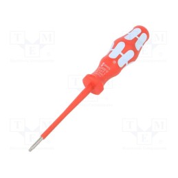 1 pcs x WERA - 5022761001 - Screwdriver, insulated, Torx®, TX09, Blade length: 80mm