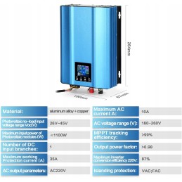 1000w mppt inverter for solar panels