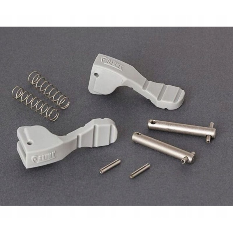 Clamp set for awnings, clamps clip system