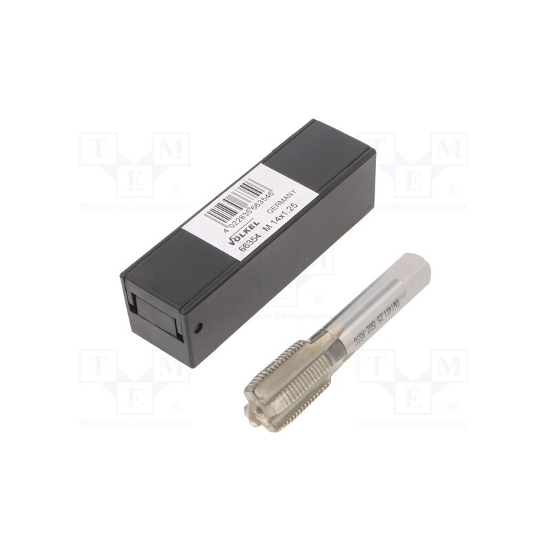 1 pcs x Vu00d6LKEL - 66354 - Tap, high speed steel grounded HSS-G, M14, 1.25, 70mm, 9mm