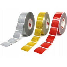 Reflective tape, 3 colors, 1 meter orafol square