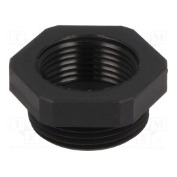 1 pcs x HUMMEL - 1.273.2513.50 - Thread adapter, Int.thread: PG13,5, Ext.thread: M25, polyamide