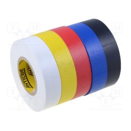 1 set x ANTICOR - ELECTRIX 200 PREMIUM - Tape: electrical insulating, W: 19mm, L: 18m, Thk: 0.18mm, PVC film
