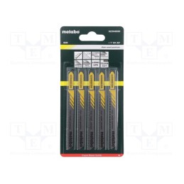 1 set x METABO - 623948000 - Hacksaw blade, wood,plastic, 74mm, 15teeth/inch, 5pcs.
