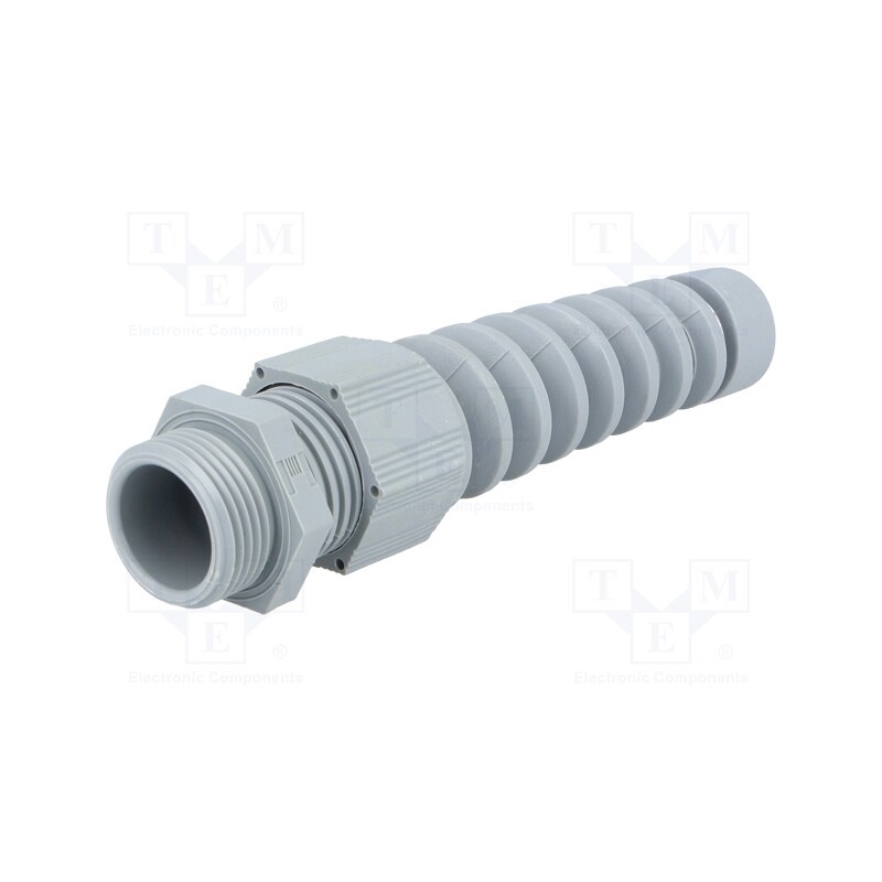 1 pcs x HELUKABEL - HT-K PG13 RAL7001 - Cable gland, with strain relief, PG13,5, 1.5, IP68, polyamide