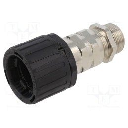 1 pcs x HELLERMANNTYTON - 166-21504 - Straight terminal connector, Thread: metric,outside, HelaGuard