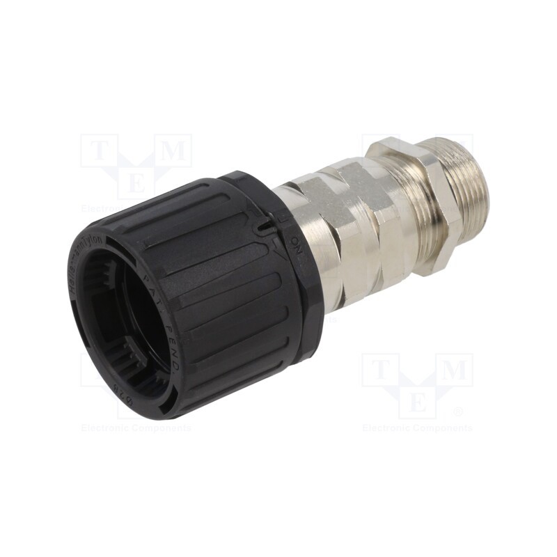 1 pcs x HELLERMANNTYTON - 166-21504 - Straight terminal connector, Thread: metric,outside, HelaGuard