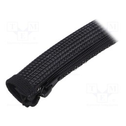 1 pcs x LOGILINK - KAB0047 - Braid, polyester, black, 50÷150°C, L: 2m, Features: multi use