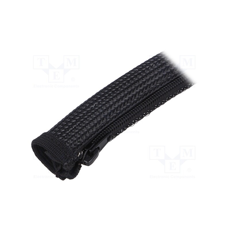 1 pcs x LOGILINK - KAB0047 - Braid, polyester, black, 50÷150°C, L: 2m, Features: multi use