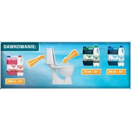 Fluid for tourist toilets, toilet cassette, 2l, green concentrate
