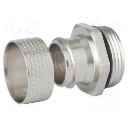 1 pcs x HUMMEL - 1.570.3260.50 - Straight terminal connector, Thread: metric,outside, brass, IP54
