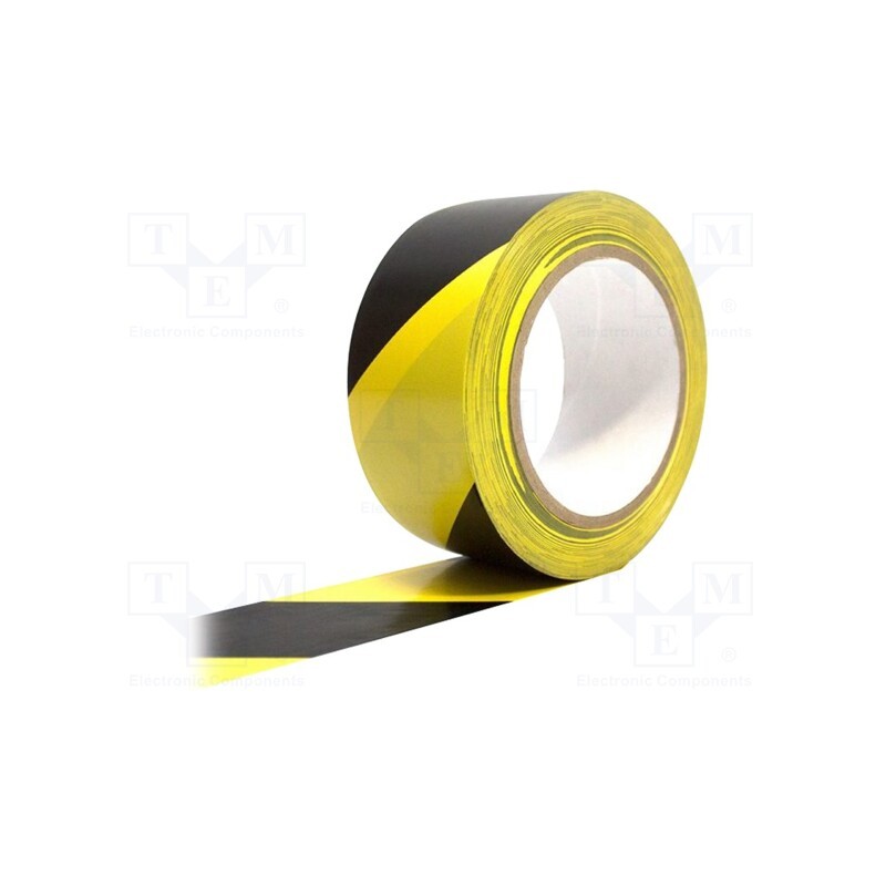 1 pcs x COBA EUROPE - TP010702 - Tape: warning, yellow-black, L: 33m, W: 50mm, self-adhesive, vinyl