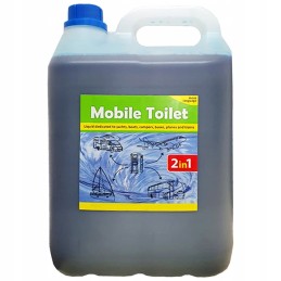 Fluid for a tourist toilet 2in1 cassette flush mobile toilet 5l