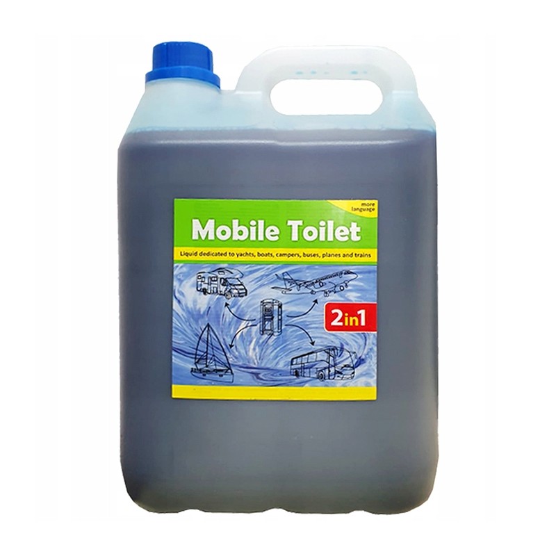 Fluid for a tourist toilet 2in1 cassette flush mobile toilet 5l